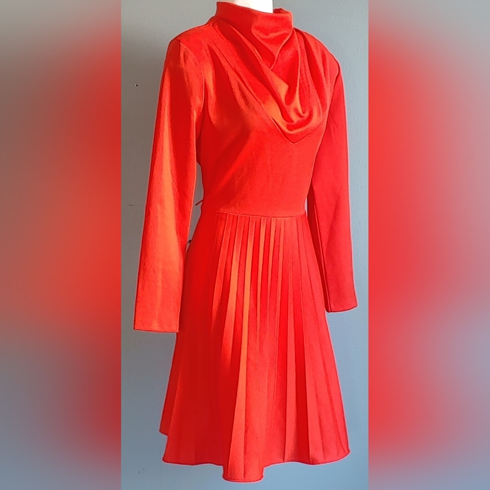Vintage Orange long sleeve dress